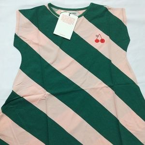 bobo choses green stripe dress